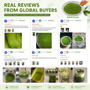 Échantillon Gratuit - <span class=keywords><strong>Matcha</strong></span> <span class=keywords><strong>en</strong></span> Gros, Marque Privée, Thé Vert Pur Naturel, <span class=keywords><strong>Poudre</strong></span> de <span class=keywords><strong>Matcha</strong></span> Cérémonial - Product Image 4