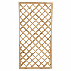 Pannello per Griglia Diagonale in Legno di Pino Impregnato 90x180cm per Decorazione Giardino - Product Image 1