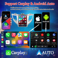 Pour Tucson, autoradio sans fil DSP CarPlay Android Auto Mirror Link USB WiFi GPS intégré Stéréo MP3 Radio Caméra de recul DVR Tableau de bord