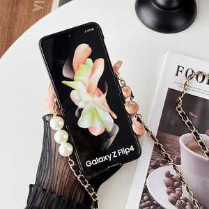 Papillon serrure boucle portefeuille oblique bandoulière pliant lumière luxe téléphone étui pour <span class=keywords><strong>Samsung</strong></span> zflip6 <span class=keywords><strong>zfold4</strong></span> w24 Findn3Flip - Product Image 4