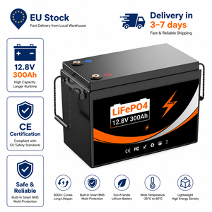 ก้อนแบตเตอรี่ลิเธียม LiFePO4 300Ah 12.8V 200A BMS CE UN38.3พลังงานแสงอาทิตย์ RV สำหรับเรือเดินสมุทรสหภาพยุโรปส่งเร็วเกรด-A เซลล์6000รอบ - Product Image 1