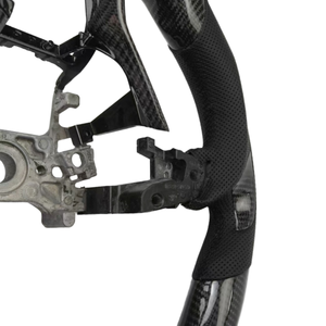 Volant en cuir PU en forme de D pour Accord, fibre de carbone, surpiqûres rouges, compatible BMW, pour Toyota M3 <span class=keywords><strong>M4</strong></span> M5 X6 X5 X3 <span class=keywords><strong>RX</strong></span> NX Odyssey - Product Image 6