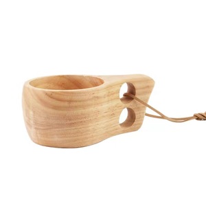 Tasse à lait Vintage nordique, avec Logo personnalisé, biodégradable, bodum thule, cadeau naturel, tasses de café en bois, réutilisables, fait à la main, tasse à thé - Product Image 2