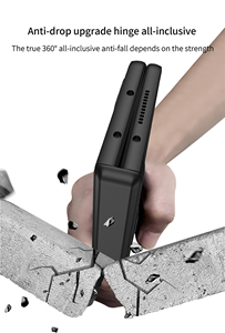 गैलेक्सी जेड फोल्ड 7 6 5 <span class=keywords><strong>4</strong></span> फोल्डिंग फोन केस के लिए सैमसंग के लिए मैग्नेट हिंग और पेन धारक के साथ - Product Image 4