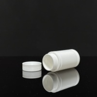 Conteneur de capsule de vitamine en forme de cylindre de bouteille de comprimé solide en plastique de 60ml avec le couvercle de sécurité scellé pour l'usage de pilule