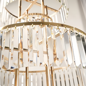 Candelabro de Metal <span class=keywords><strong>Dorado</strong></span> de 5 Niveles Personalizado, 43 Pulgadas de Alto, Centro de <span class=keywords><strong>Mesa</strong></span> de Cristal Acrílico de Lujo <span class=keywords><strong>para</strong></span> Bodas, Alta Calidad - Product Image 3