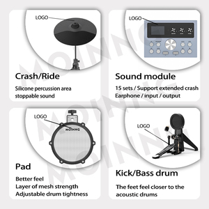 Высокое качество ударный инструмент ударный набор полный набор - Product Image 2