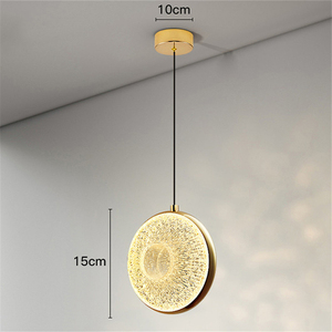 Lampu Gantung Lingkaran Akrilik untuk Ruang Tamu, Kamar Tidur, Dapur Modern Prancis, Pulau Dapur, Hotel, dan Ruang Makan - Product Image 2