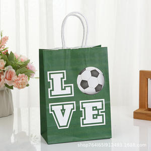 Bolsas de Papel Kraft Personalizadas al por Mayor, OEM, ODM, Serie Fútbol Creativa, Bolsas de Mano y Bolsas de Papel Inspiradas en el Deporte - Product Image 5