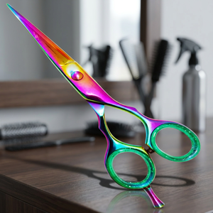 Tijeras de Barbero Profesionales Personalizadas de 6 Pulgadas, Hechas a Mano, Ajustables con Tornillo, Multifuncionales, Ecológicas, para Cuidado Personal y Belleza - Product Image 2