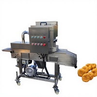Machine à paner automatique pour croquettes de crème et ailes de poulet frites avec pompe à moteur, roulement en acier inoxydable, haute capacité