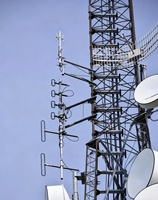Antenne de station de base dipôle VHF 136-174MHz ou UHF400-470MHz 10 ou 15dBi à gain élevé