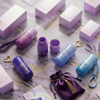 키체인 30ml/50ml 스킨케어 세럼 화장품 포장 스프레이 병 투명 PET 본체 PP 캡 펌프 스프레이어 스크린 인쇄