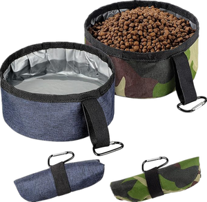 כלבים מתקפלים קערות נסיעות קערות כלב קריסת לקערות מים ומזון קערות מזון לחיות מחמד לכלבים גדולים - Product Image 1