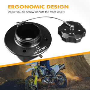 NICECNC Tapón de Combustible de Aluminio para <span class=keywords><strong>Husqvarna</strong></span> 701 Enduro y <span class=keywords><strong>Supermoto</strong></span> 2016-2024 2022 2023 - Product Image 2