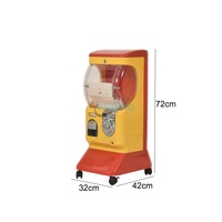 Distributeur de bonbons miniature pour enfants à monnaie, machine distributrice inversée à une seule couche