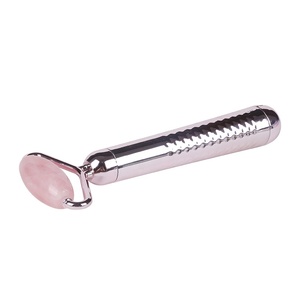 Nature Pink Jadeite <b>Jade</b> <b>Roller</b> Rolling Face Massage Set Facial Skin Care Massage <b>Roller</b> - Product Image 3
