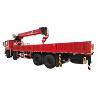 Grue de camion 16 tonnes Mini grue montée sur camionnette SQS400 Grue hydraulique à flèche articulée à vendre