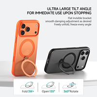 Coque de téléphone portable magnétique pivotante personnalisée de marque d'usine 18 Pro, rotation à 360°, finition mate, pour iPhone 17 18 Pro Max, avec bouton tactile