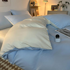 Buz ipek yorgan seti öğrenci yurt çarşaf güz kapakları su dayanıklı 300tc ışık lüks Modern sadelik High-End - Product Image 4