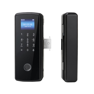 Deyang Enpu Smart Lock 1308H Fingerprint Password Card Swipe For Office Glass Doors With Bluetooth And Memory Card Storage - Product Image 1