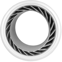Ventilateur sans pales à économie d'énergie, silencieux, avec écran LED, 3 vitesses, oscillation à 70 degrés, prix d'usine, pour intérieur