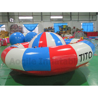Jouet d'eau Offre Spéciale dirigeable gonflable soucoupe volante folle rotation bateau Disco remorquable