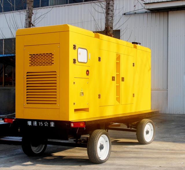 220v/380v OEM Customizable Cum-mins 50kw 60kva Silent Mobile Trailer Diesel Generator for Construction Site Emergency Power
