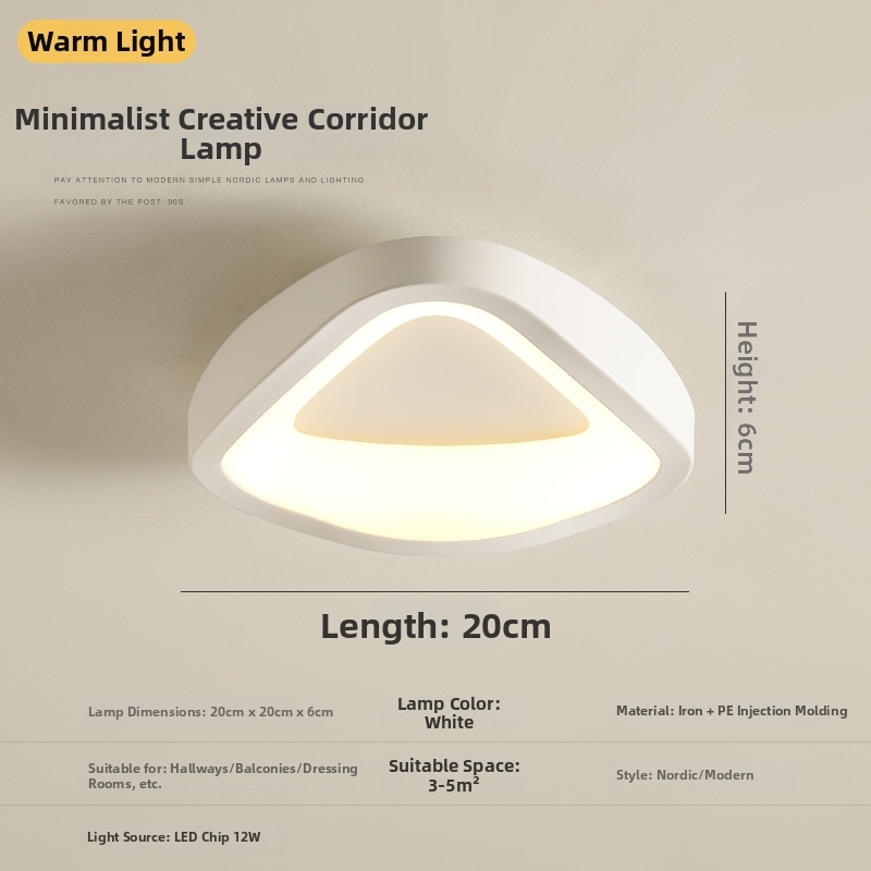 Model B White [20CM] Warm Light