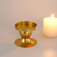 Bougeoir à pilier de décoration intérieure, bougeoir en or de Style nordique pour ensemble de centre de Table