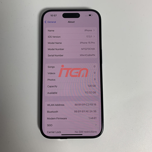 โทรศัพท์มือสองรุ่น 15 Pro ความจุ 128GB <span class=keywords><strong>256GB</strong></span> สภาพดีเยี่ยม หน้าจอ OLED 6.1 นิ้ว 120Hz 5G ขายส่ง - Product Image 2