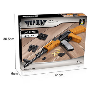 सैन्य बिल्डिंग ब्लॉक क्लासिक बंदूक AK47 हमला राइफल राइफल खिलौना AK47 खिलौना राइफल के राजा - Product Image 6