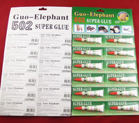 Colle acrylique GUO ELEPHANT, super adhésive, fortement collante, carte verte pour surfaces métalliques, utilisation en construction et en transport