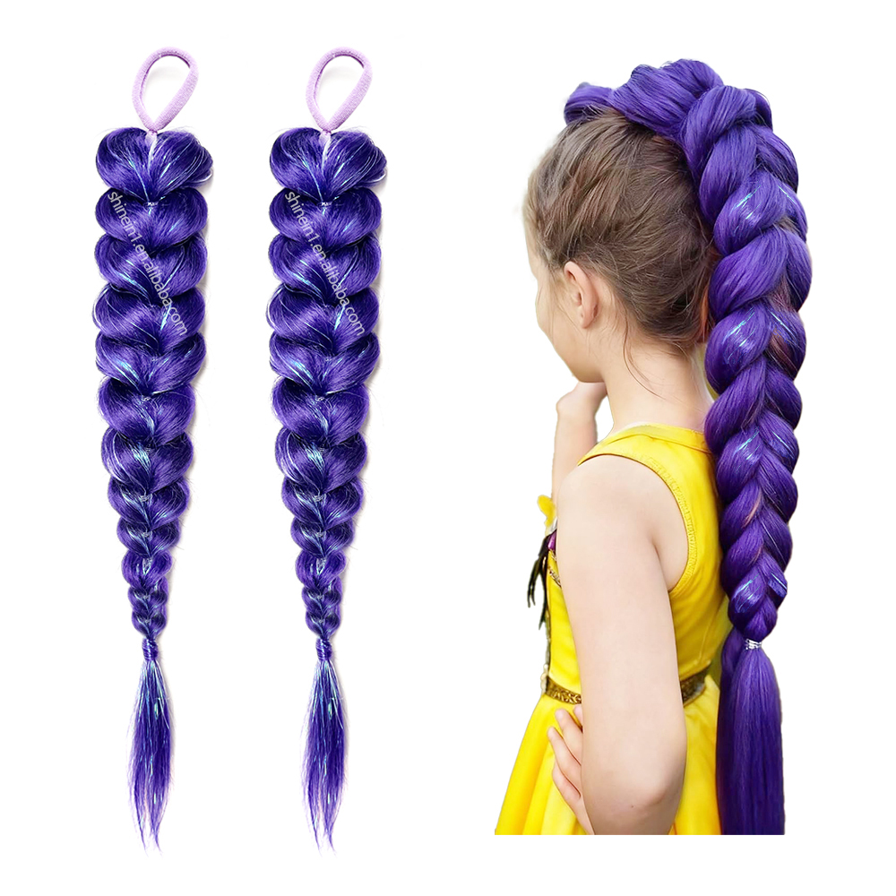 UPruyo Colored Purple Pink Ombre Braiding Hair Extensions For Braids Kanekalon