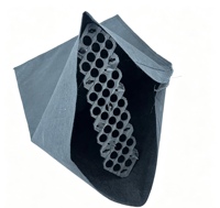 Boucles de connexion en plastique noir pour sacs écologiques, connecteurs pour sacs géotextiles, fixation pour protection des pentes