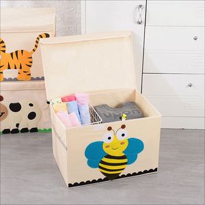 Coffre à jouets pratique pour animaux de la ferme, pliable et repliable, avec couvercle - Product Image 3