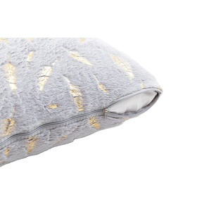 Housse de coussin en fourrure dorée, taie d'oreiller de noël, en peluche, fausse fourrure, décoration de la maison, pour canapé-lit, canapé et fauteuil, 45x45cm - Product Image 3