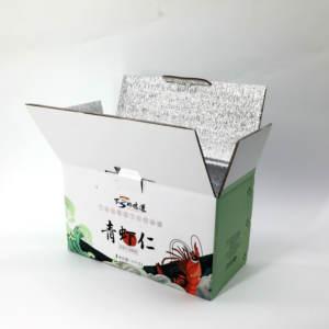 Boîte en carton isotherme personnalisée avec impression, pour aliments froids, doublure en aluminium, emballage pour aliments congelés - Product Image 4