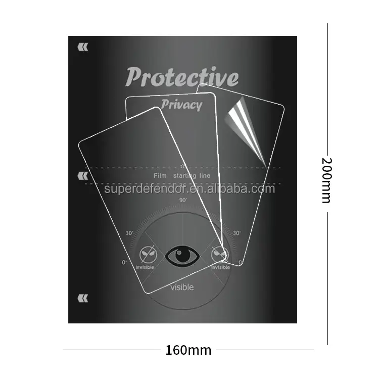 Superdefendor 2023 Nieuwe Hydrogel Film Voor Snijmachine Anti Shock Privacy Tpu Scherm Protector 160*200Mm