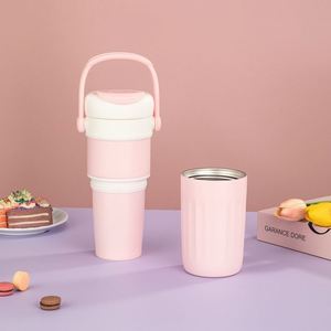 DD3995 2 en 1, Vaso Térmico Desmontable de Nuevo Diseño, 550 ml, Aislamiento de 12-24 Horas, Ecológico, Libre de BPA, Antideslizante, con Pajita Abatible, de Acero Inoxidable - Product Image 4