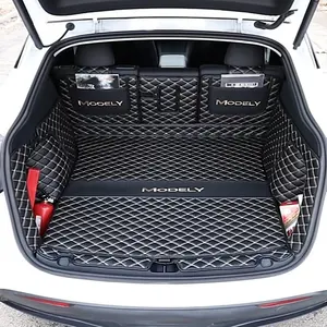 Creeasy – housse de protection complète pour chien, tapis de coffre arrière, Cargo, adapté au modèle Tesla Y, accessoires de voiture électroniques