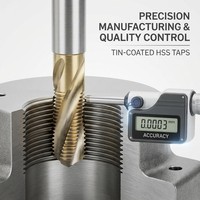 Jeu de 8 tarauds manuels HSS M3-M12 revêtus d'étain, tarauds métriques avec clé à poignée en T réglable, kit d'outils de filetage