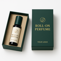 Boîte à parfum à rouler écologique avec design blanc uni et impression de logo personnalisé
