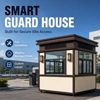 Poste de Garde Mobile Personnalisé en Usine, Équipement Électrique Intégré, Contrôle d'Accès Extérieur, Prix Abordable
