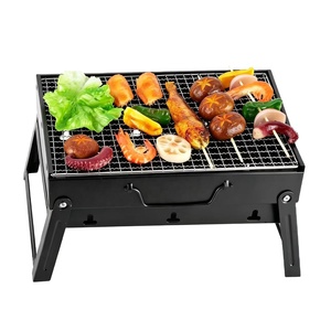 Modern Adjustable Height Folding Portable Travel Barbecue Grill Stainless Steel Mini BBQ <strong>Table</strong> For Picnic Camping <strong>Outdoor</strong> Party - Product Image 1