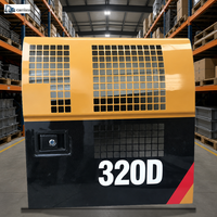 Protection de porte pour pompe hydraulique d'excavatrice 320D, fabrication en tôle d'acier, revêtement poudré, ajustement de précision, garantie 12 mois