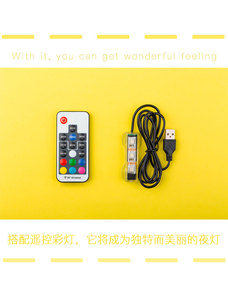 새로운 디자인 LED 수족관 플라스틱 어항 휴대용 미니 장식 소형 베타 물고기 어항 장난감 - Product Image 3