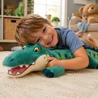 Muñeco de cocodrilo grande de fábrica, juguetes de peluche personalizados, muñecos de peluche grandes, llaveros de peluche para niños