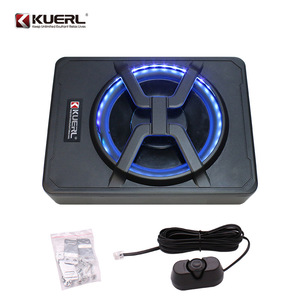 Subwoofer de voiture Kuerl 10 pouces avec lumière LED, contrôle par application, sortie mono pour système audio de véhicule - Product Image 1