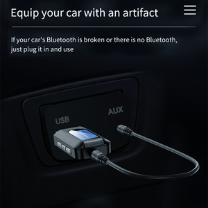 Trasmettitore e ricevitore BT 5.0 più recenti 2 in 1 con jack e coperchi da 3.5mm per coprire il Mini ricevitore Audio Wireless <span class=keywords><strong>USB</strong></span> T11 - Product Image 5